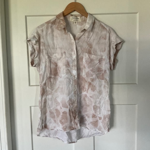 Anthropologie Cloth and Stone button up neutral - Picture 1 of 8